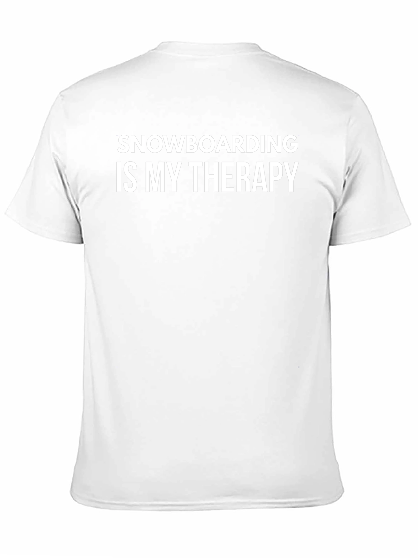 Snowboarding Therapy Tee | Black Graphic T-Shirt