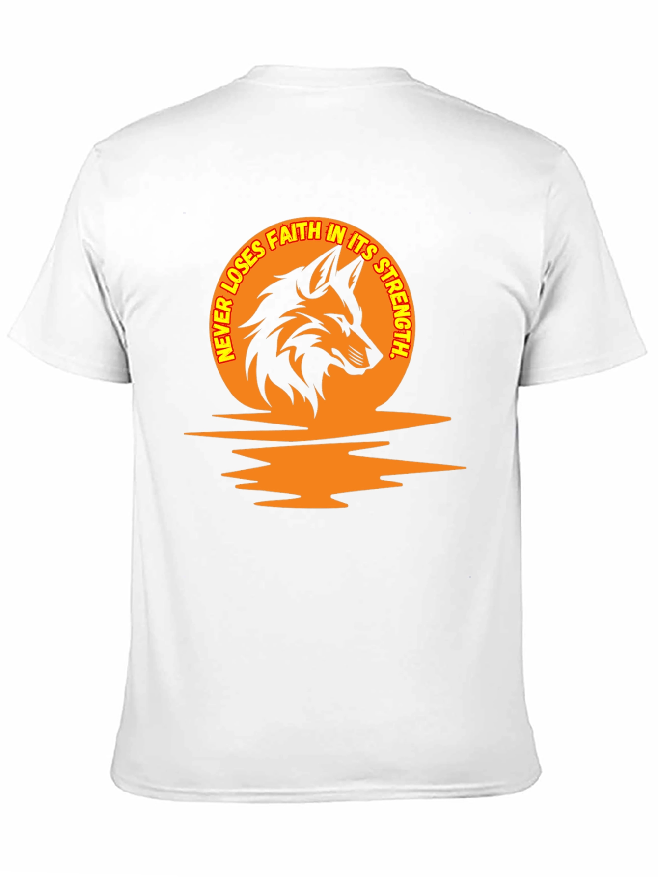 Never Loses Faith Wolf Graphic Tee