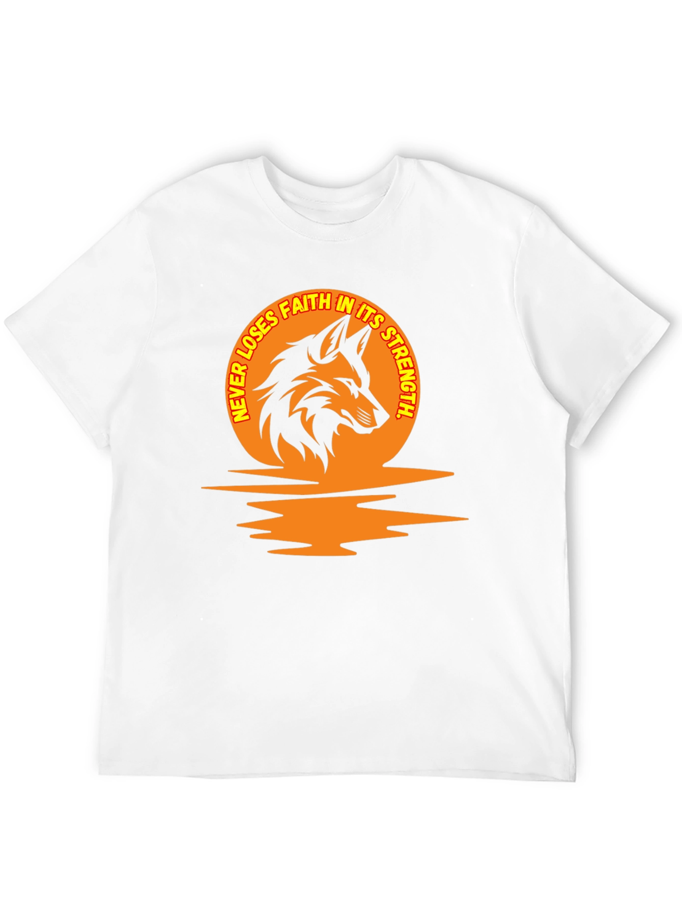 Never Loses Faith Wolf Graphic Tee