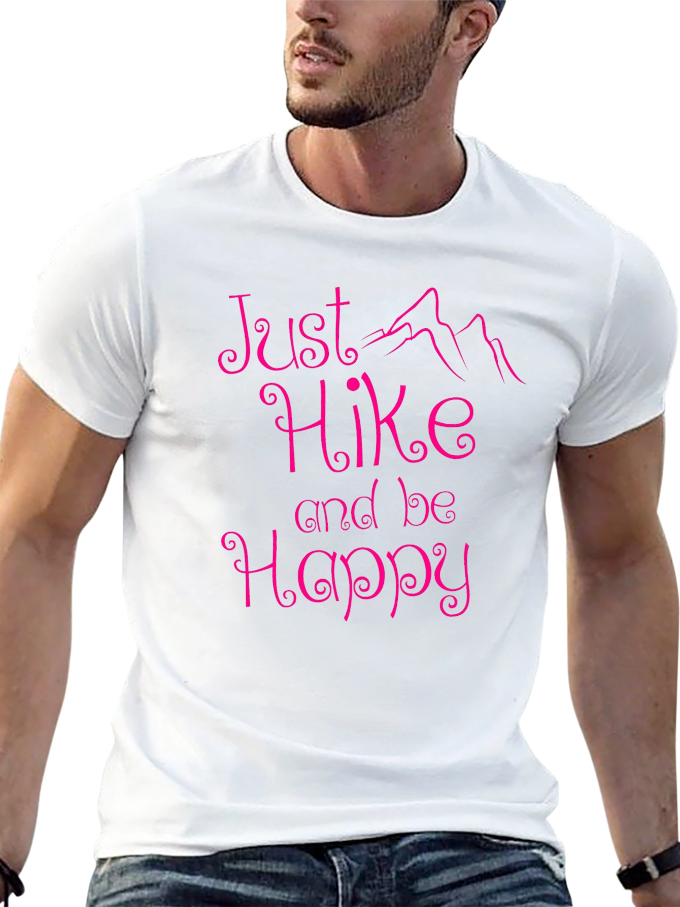 Just Hike and Be Happy Graphic Tee