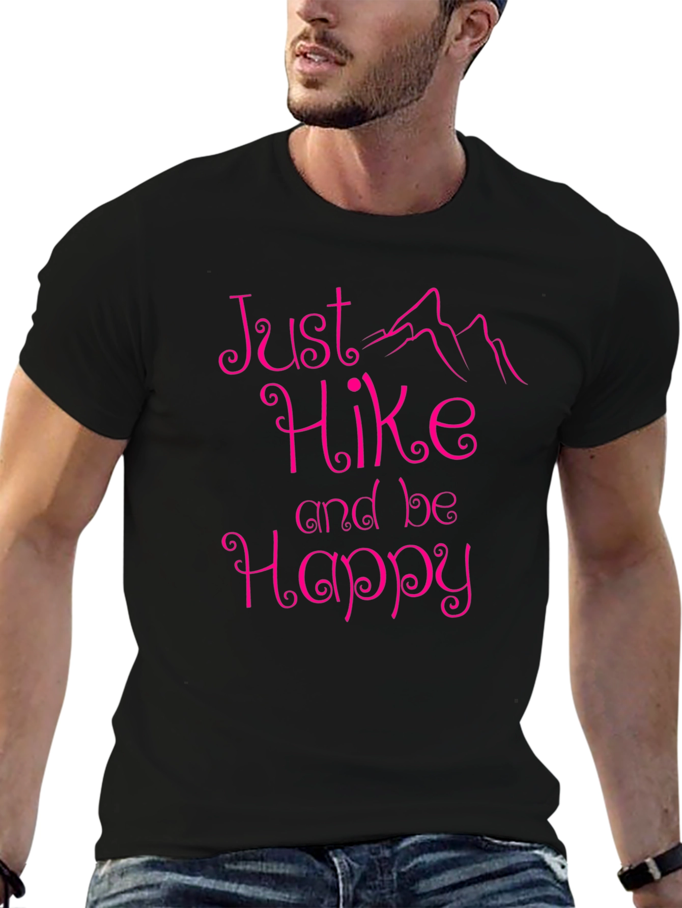 Just Hike and Be Happy Graphic Tee