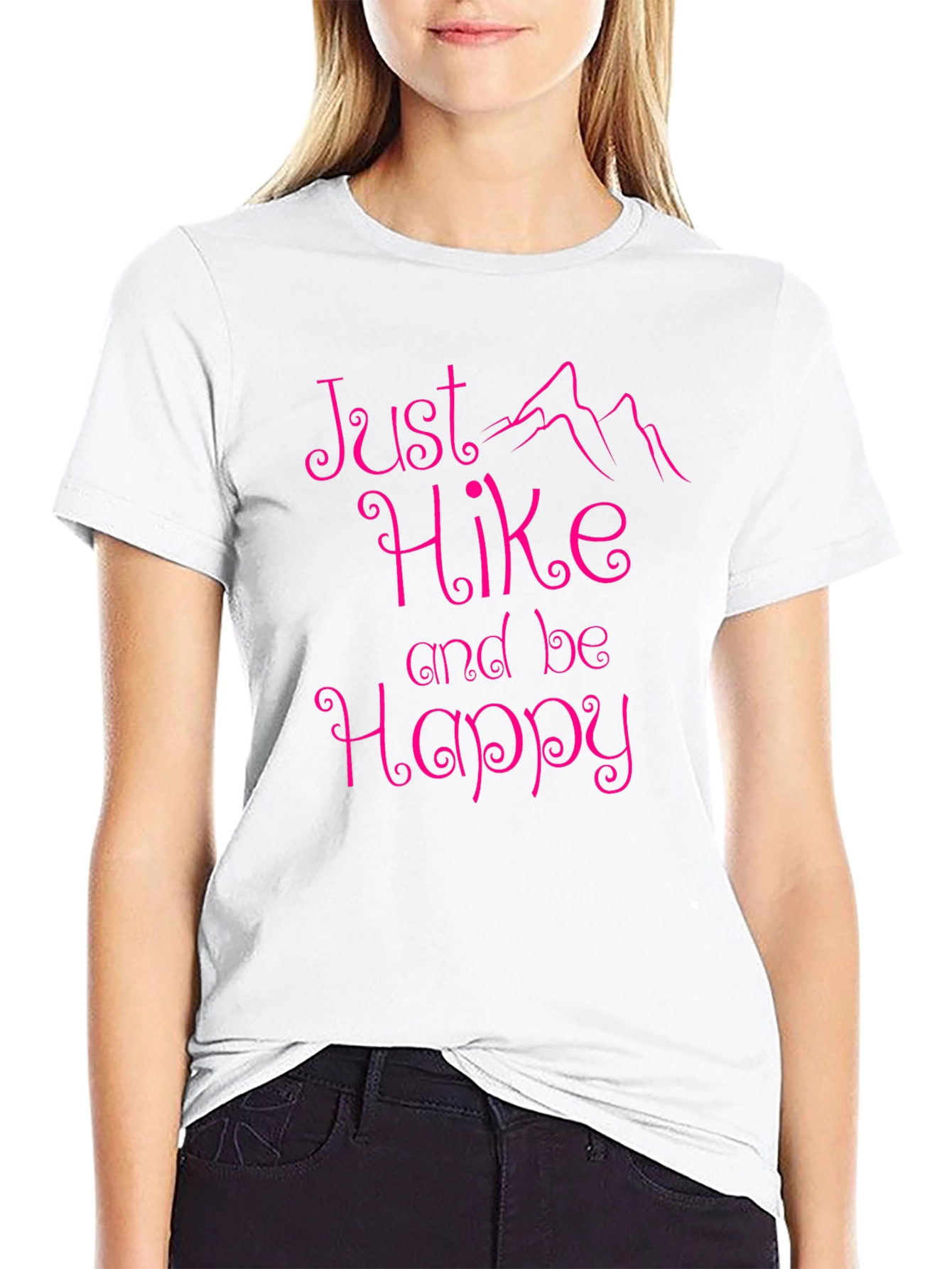 Just Hike and Be Happy Graphic Tee