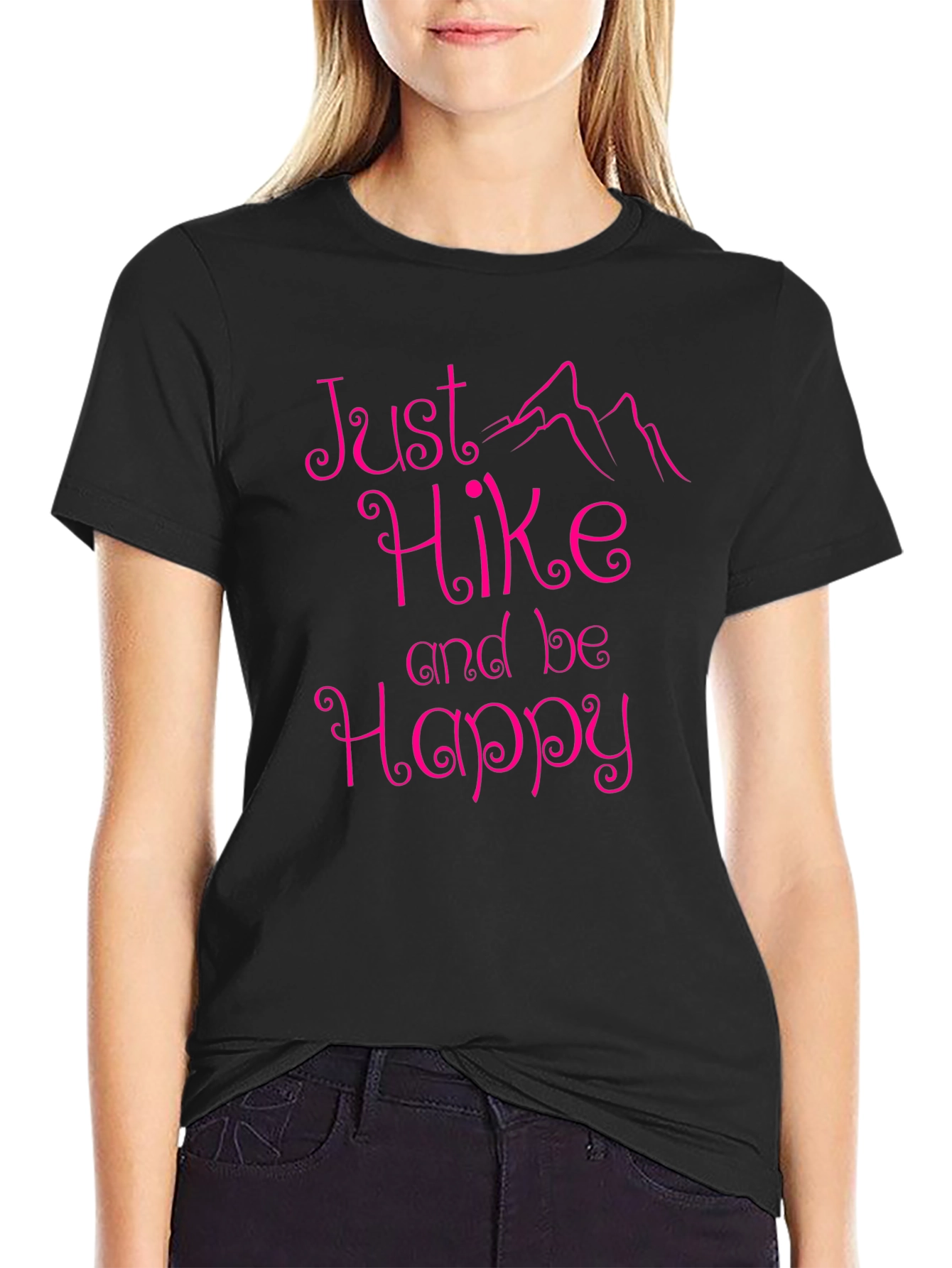 Just Hike and Be Happy Graphic Tee