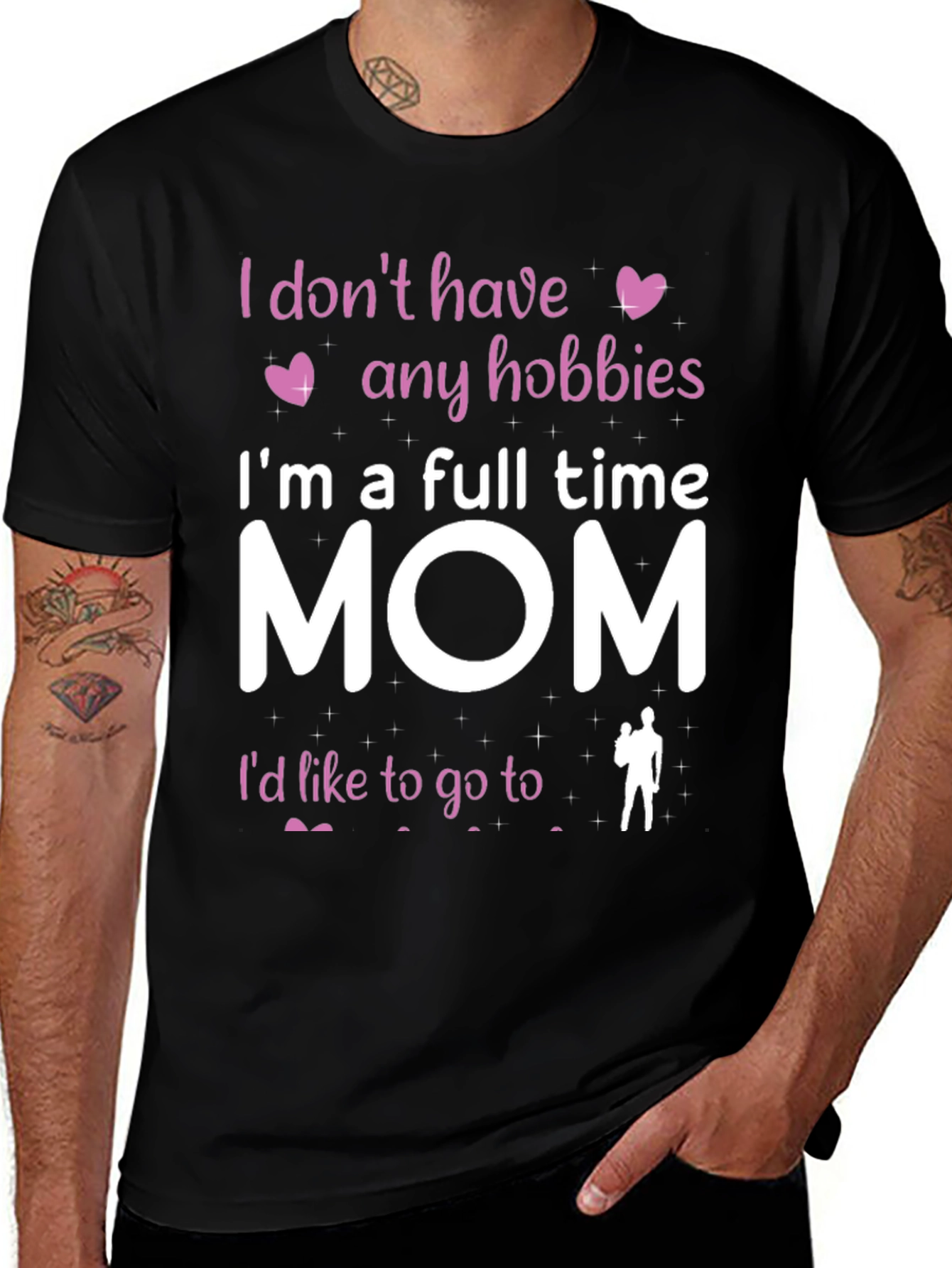 Full Time Mom T-Shirt - Hobbies Funny Tee