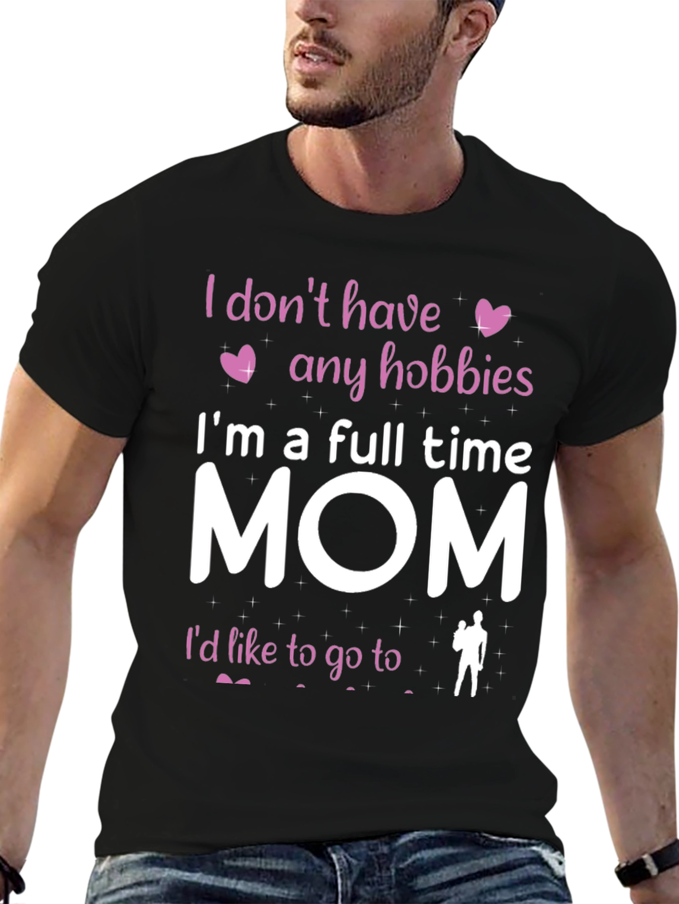 Full Time Mom T-Shirt - Hobbies Funny Tee