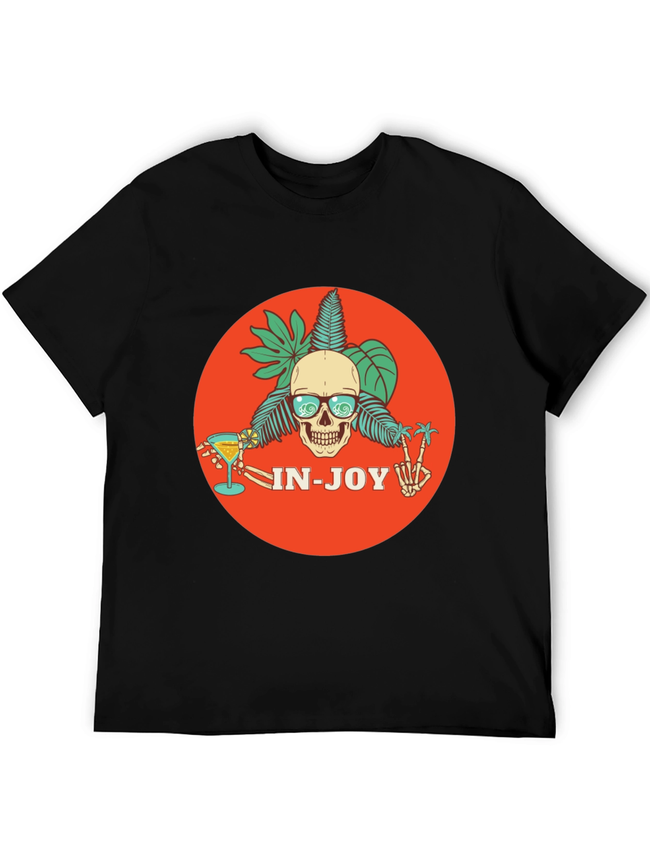 Skull Beach Party T-Shirt - In-Joy Summer Vibes!