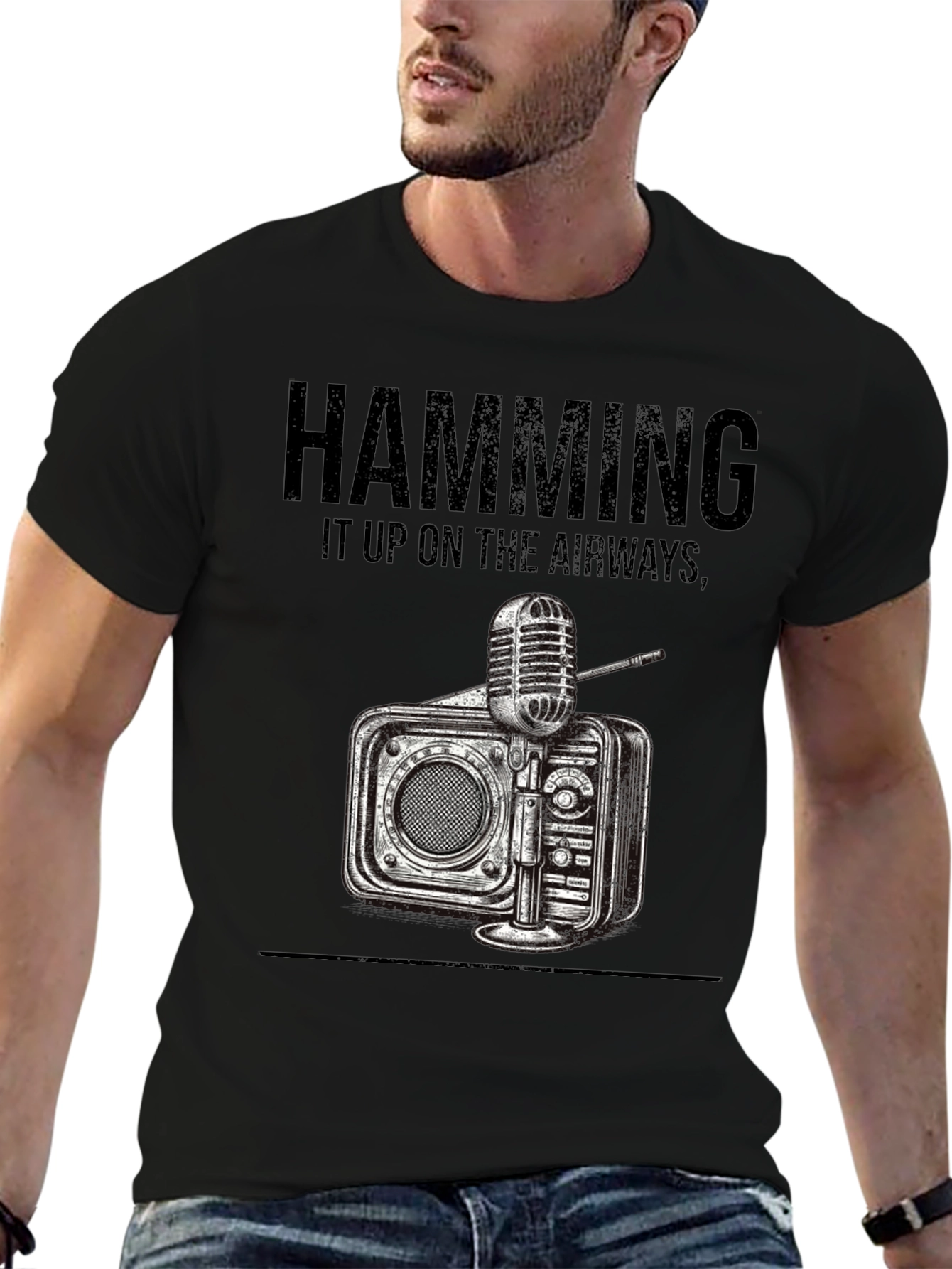 Hamming It Up Radio Graphic Tee