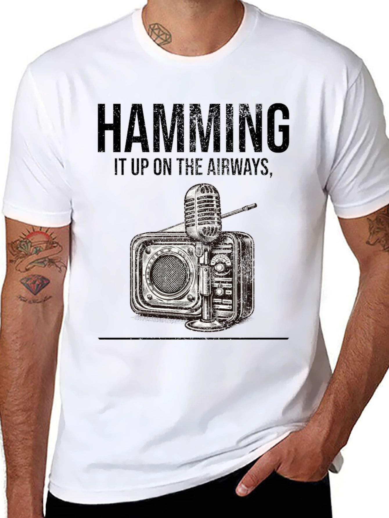 Hamming It Up Radio Graphic Tee