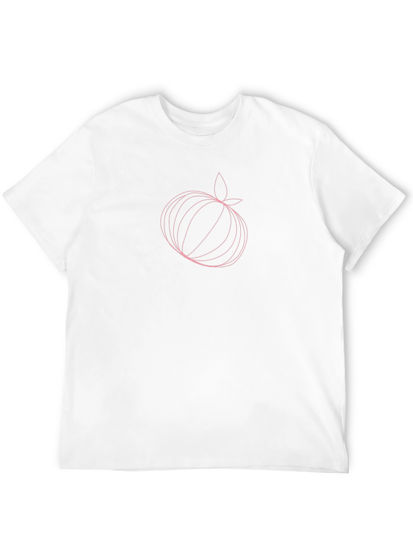 Minimalist Fruit Graphic Black T-Shirt