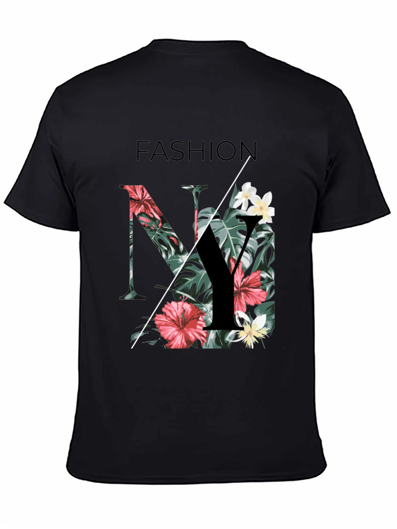 Floral NY Fashion Print Tee