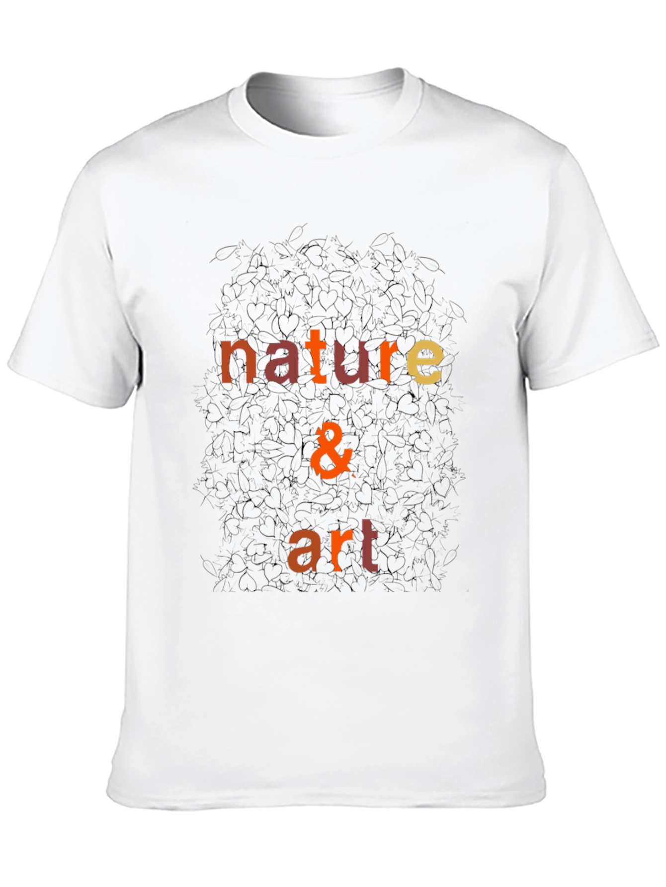 Nature & Art Graphic Black T-Shirt