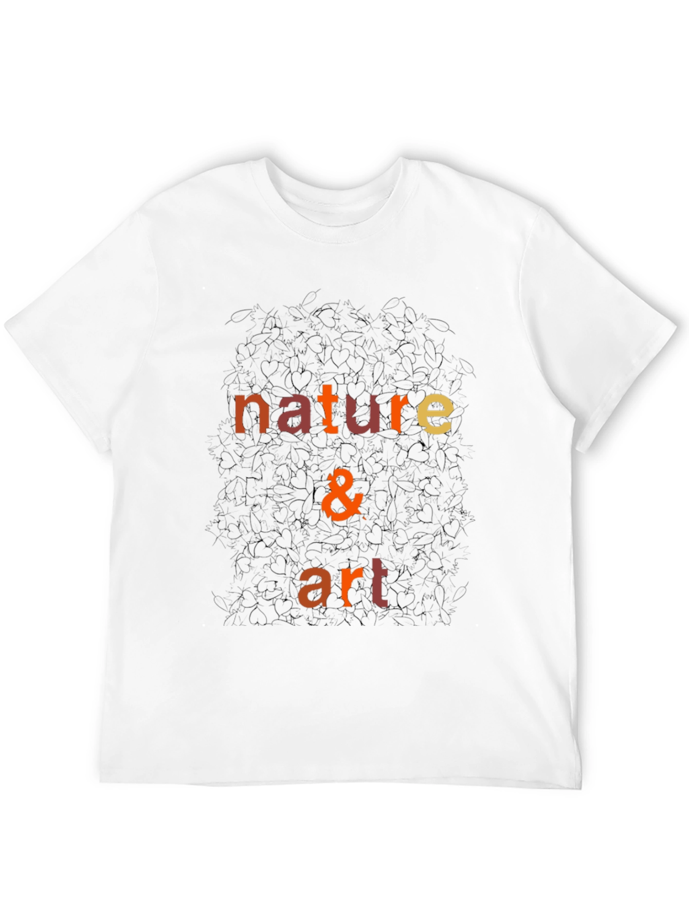 Nature & Art Graphic Black T-Shirt