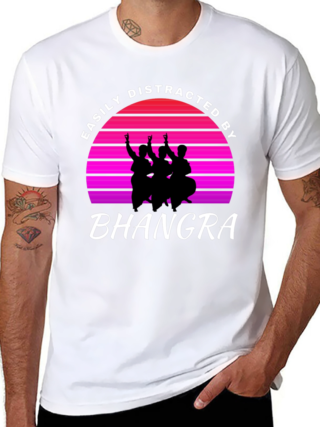 Easily Distracted By Bhangra Graphic Tee