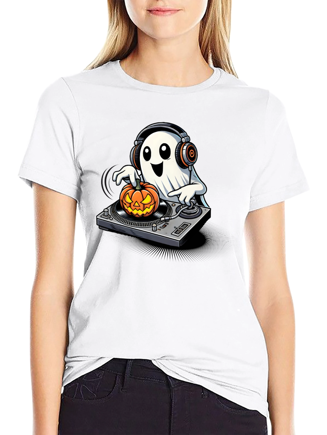 DJ Ghost Halloween T-Shirt