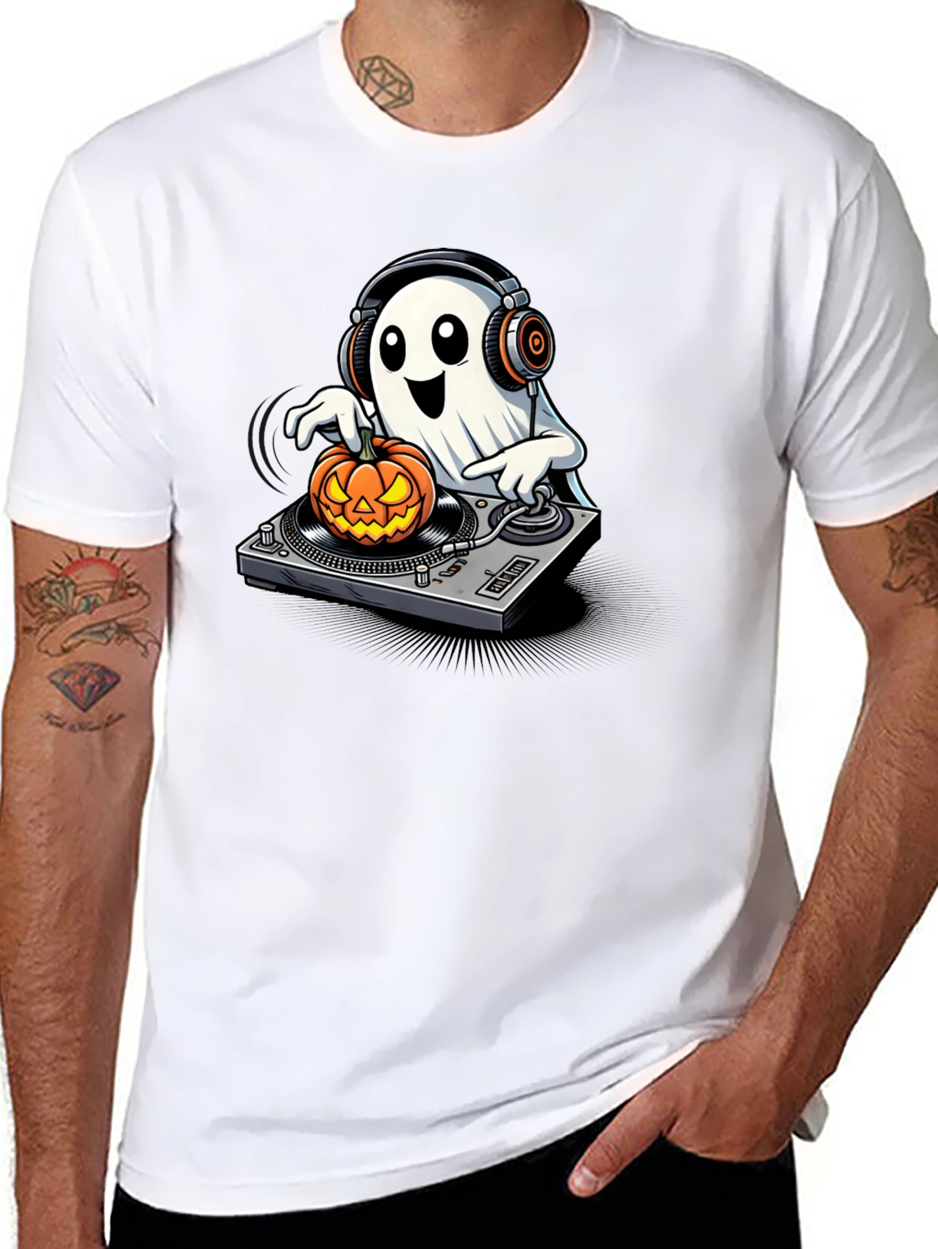 DJ Ghost Halloween T-Shirt