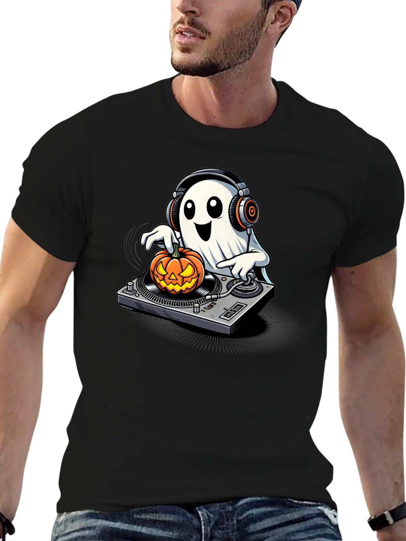 DJ Ghost Halloween T-Shirt