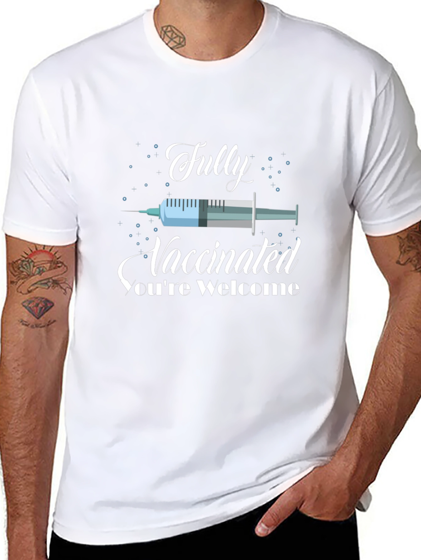 Fully Vaccinated Graphic Tee - Novelty Comfort