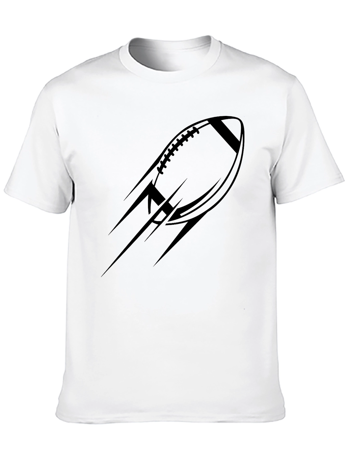 Black Football Graphic Tee - Modern Sportswear