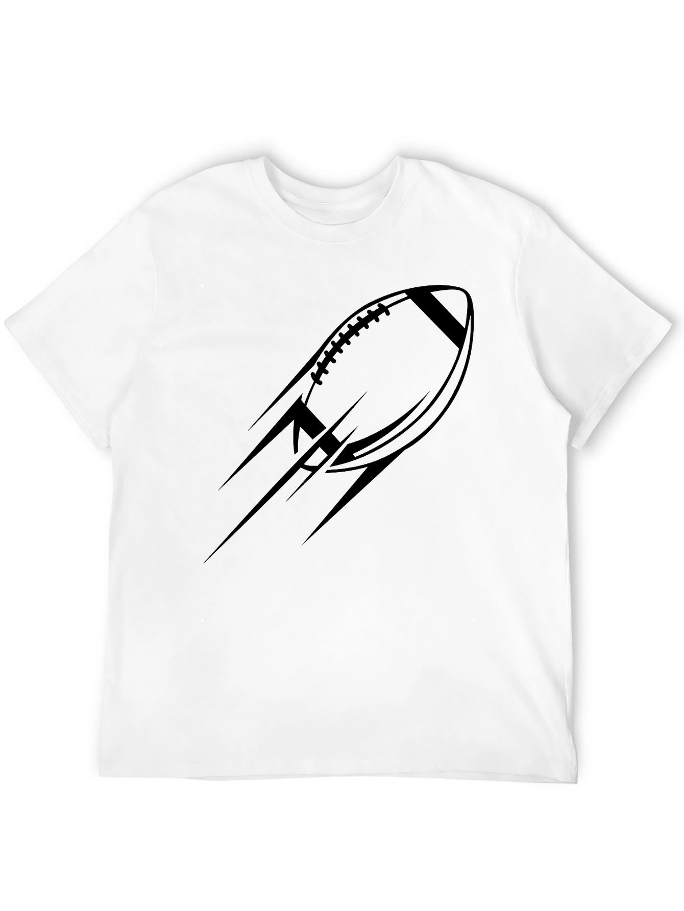 Black Football Graphic Tee - Modern Sportswear