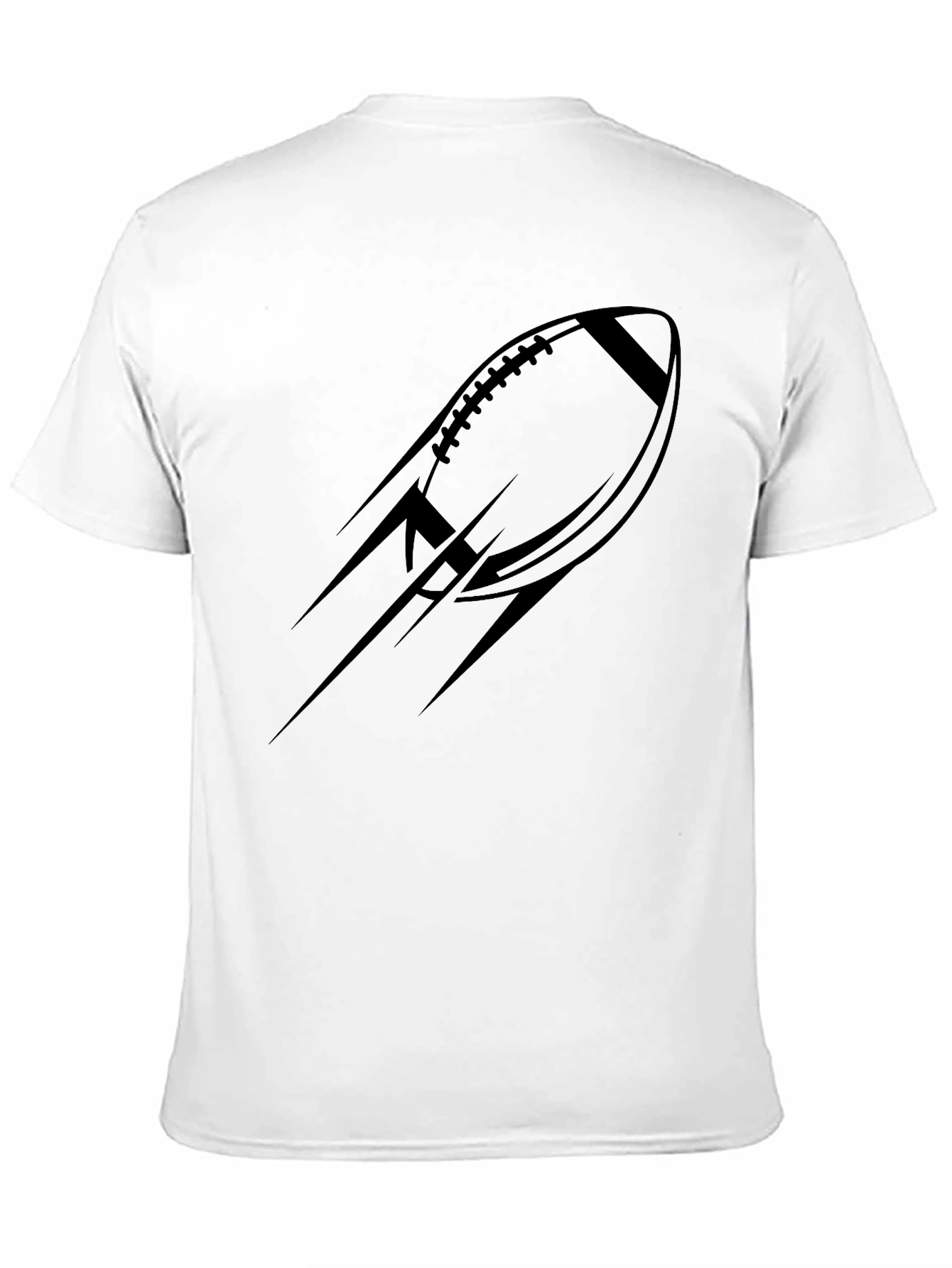 Black Football Graphic Tee - Modern Sportswear