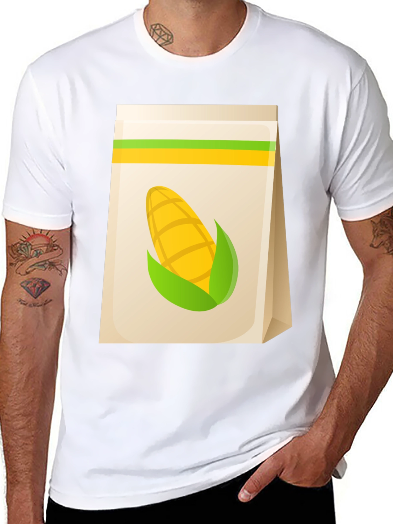 Corn Graphic T-Shirt: Farm Fresh Design