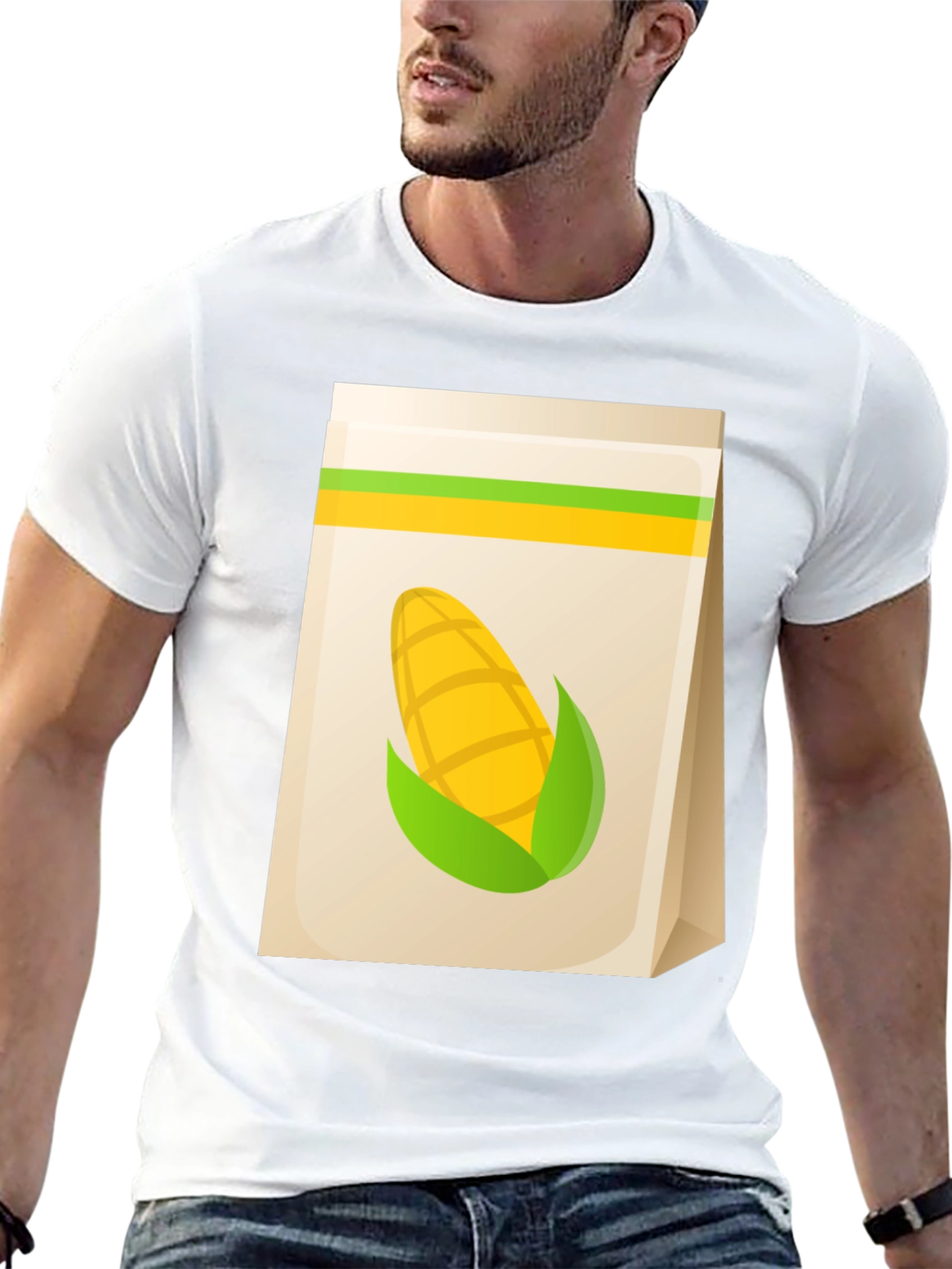 Corn Graphic T-Shirt: Farm Fresh Design