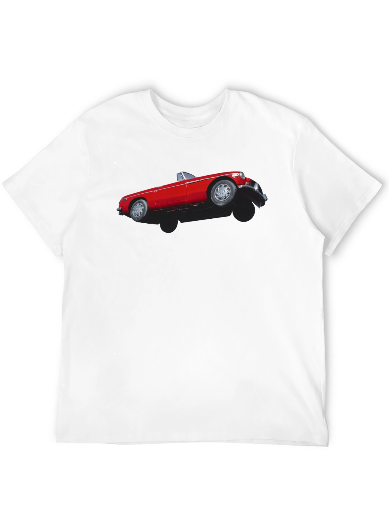 Classic Red Car T-Shirt - Retro Style