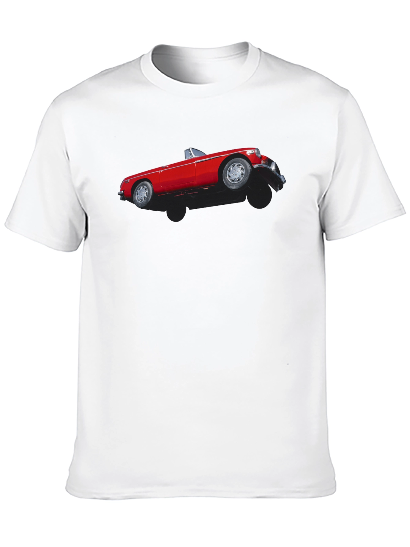 Classic Red Car T-Shirt - Retro Style