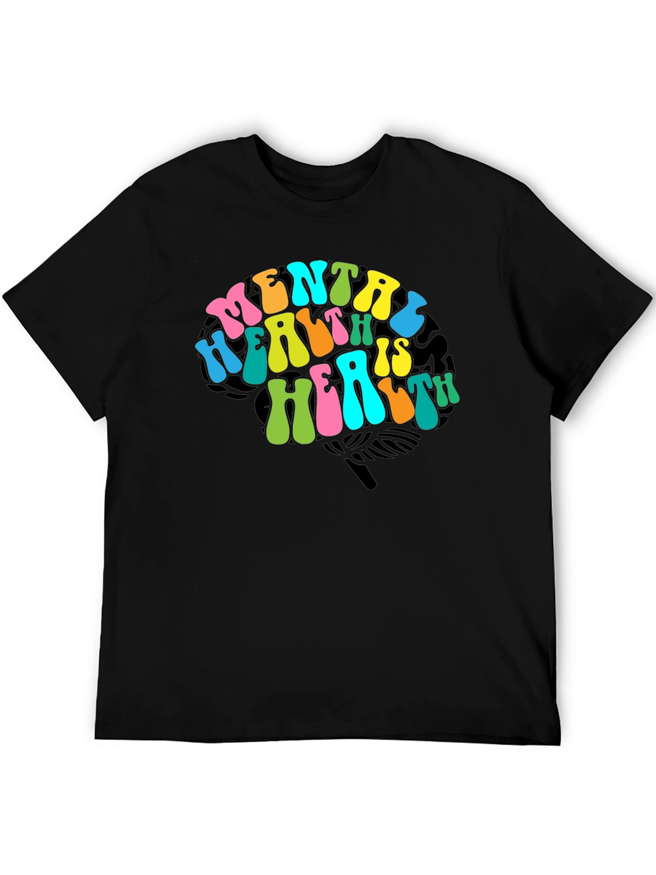 Mental Health Brain Graphic T-Shirt