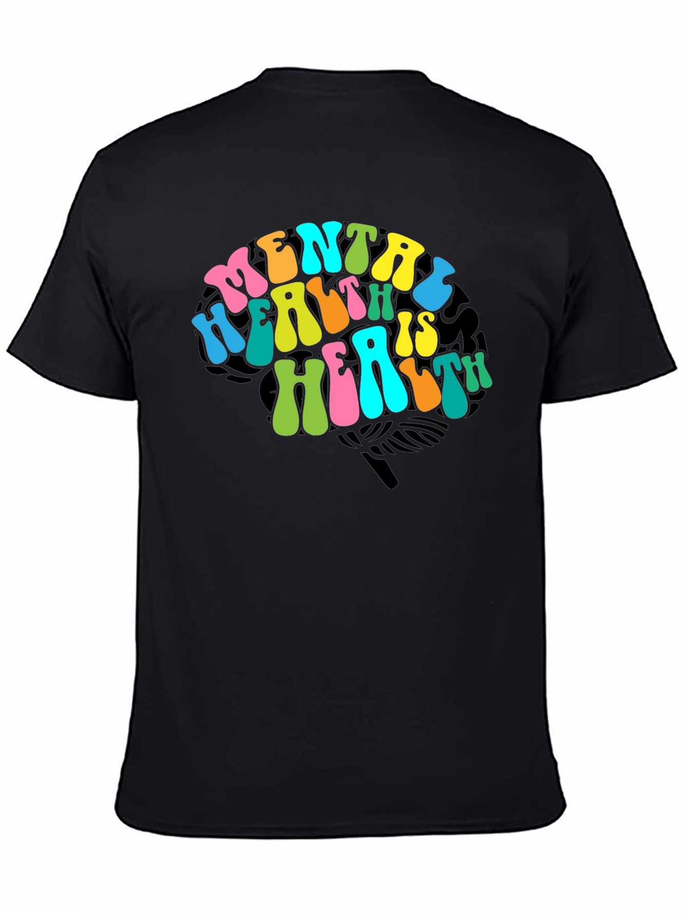 Mental Health Brain Graphic T-Shirt
