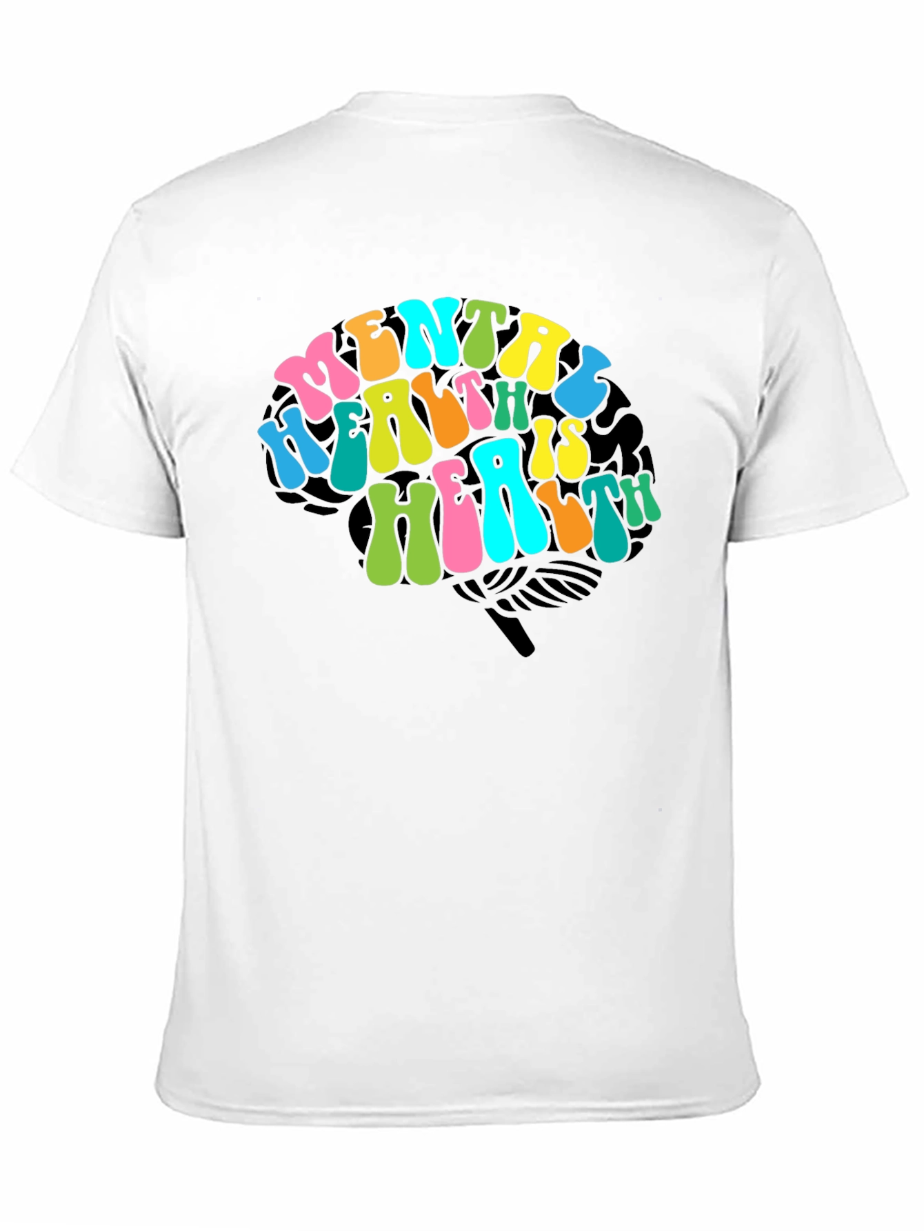 Mental Health Brain Graphic T-Shirt
