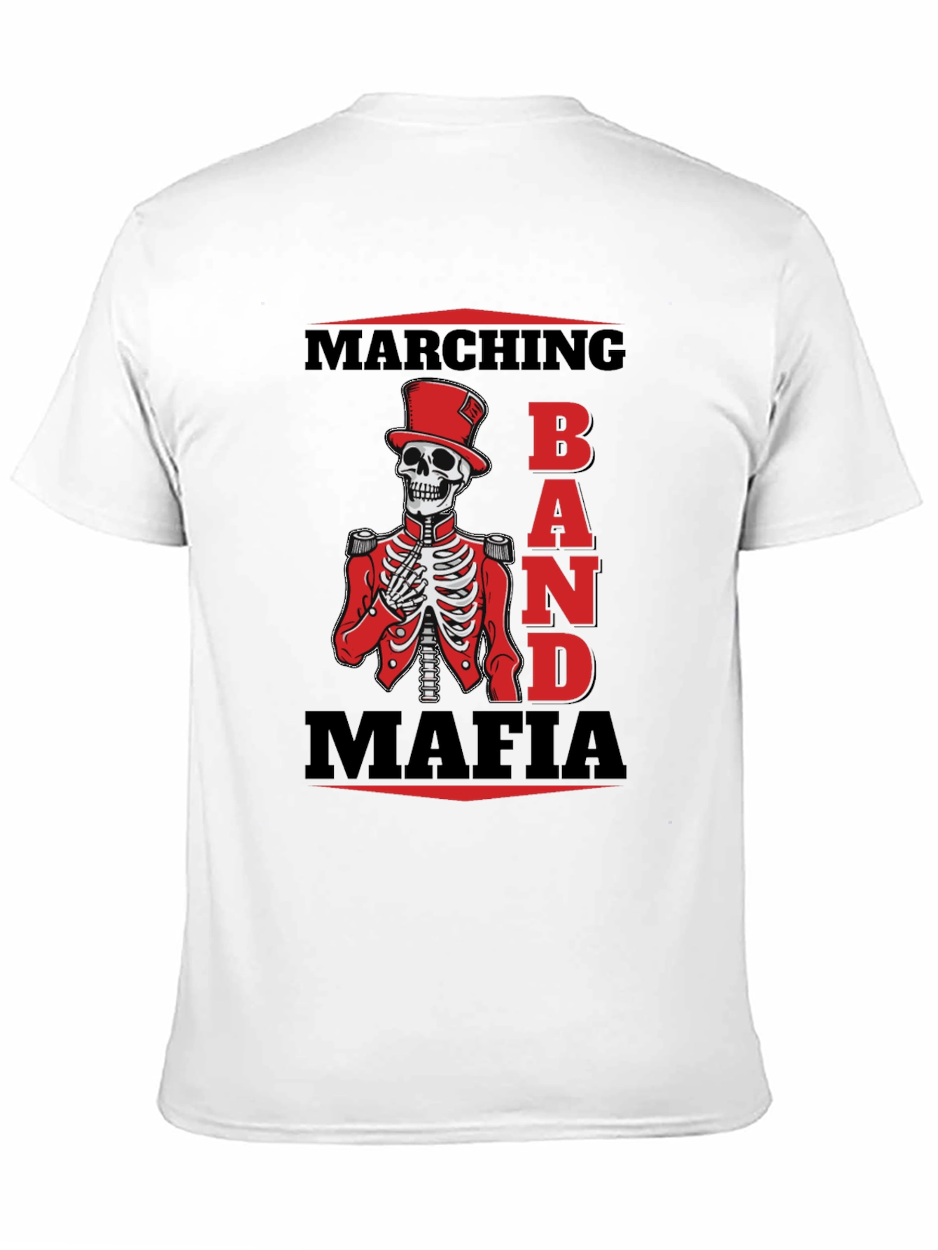 Marching Band Mafia T-Shirt - Skeleton Graphic Tee