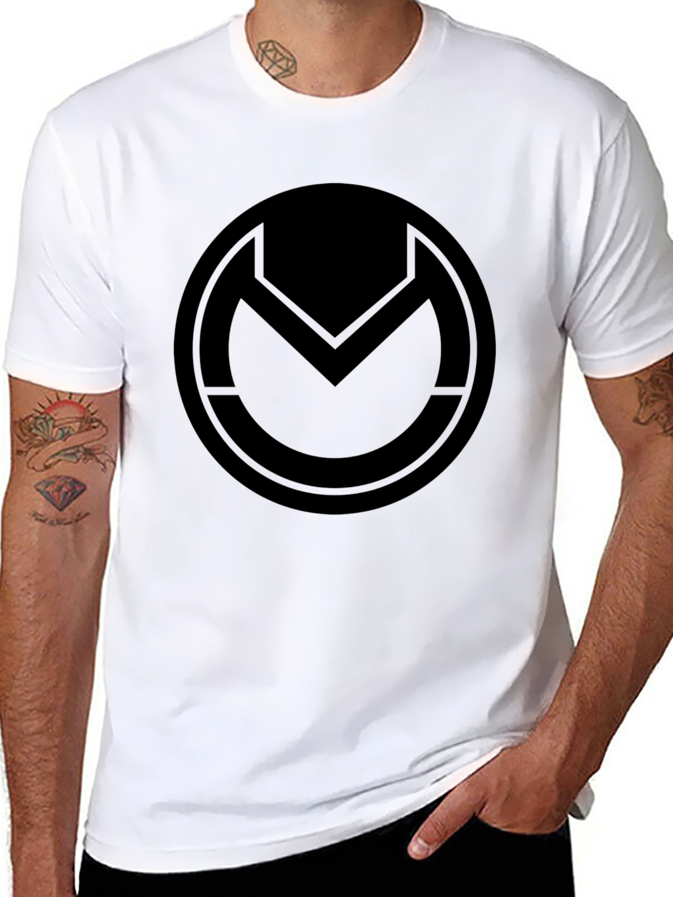 Mysterious Circle Logo Black T-Shirt