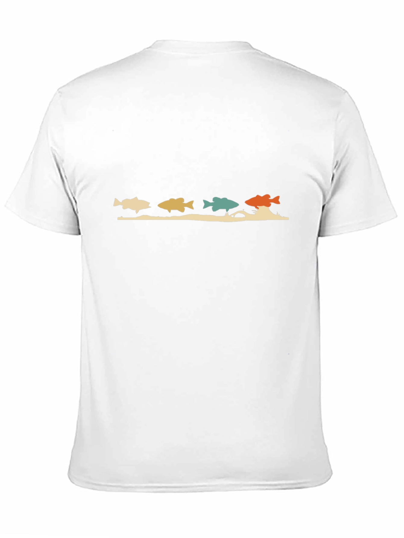 Retro Fish Graphic T-Shirt - Black
