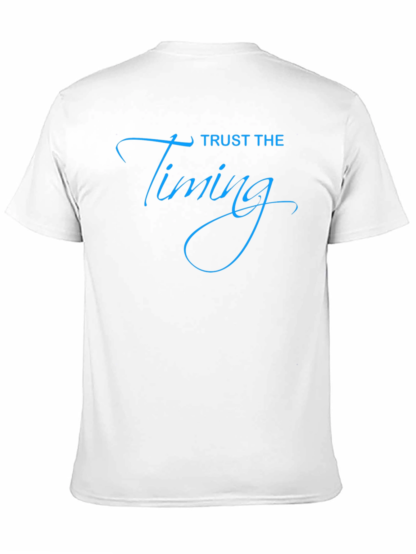 Trust the Timing Black Graphic T-Shirt