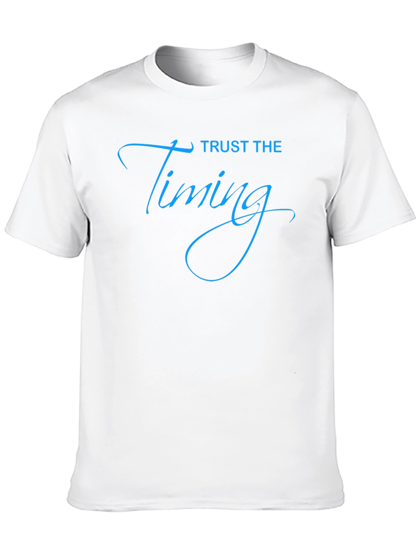 Trust the Timing Black Graphic T-Shirt