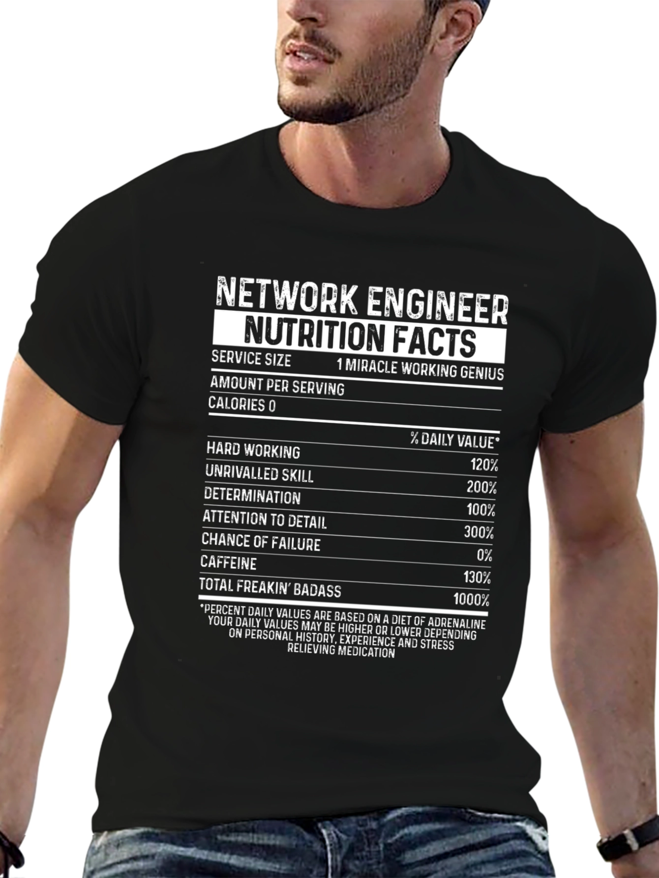 Network Engineer Nutrition Facts T-Shirt