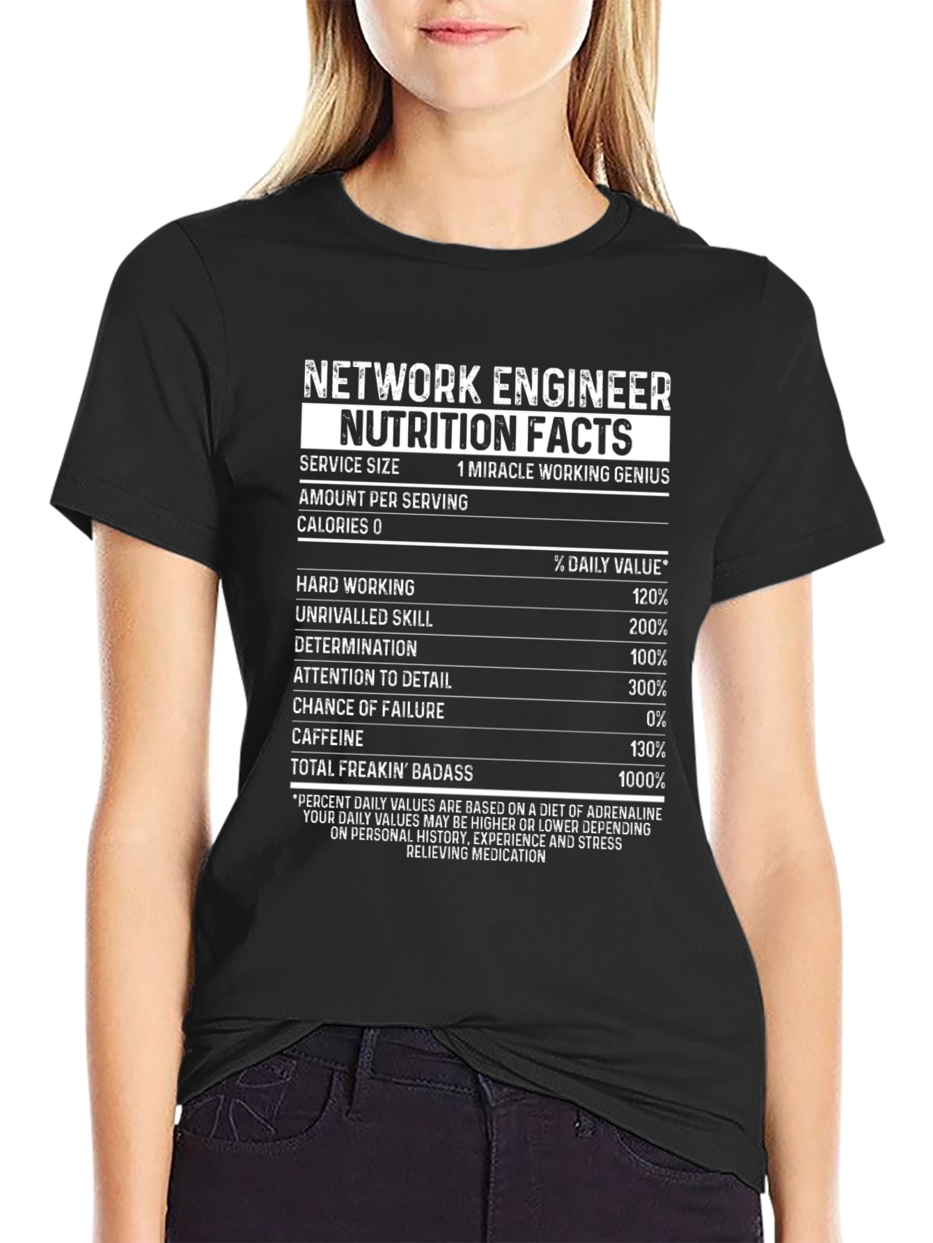 Network Engineer Nutrition Facts T-Shirt