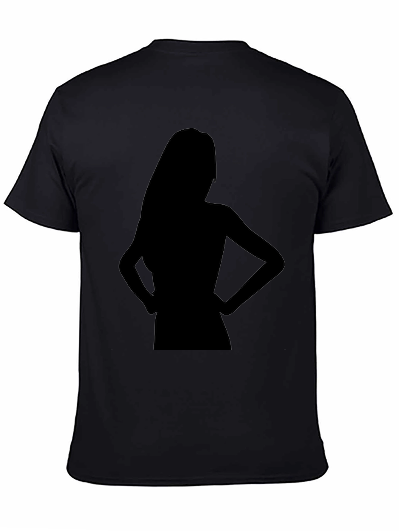 Silhouette Graphic Tee - Stylish Black T-Shirt