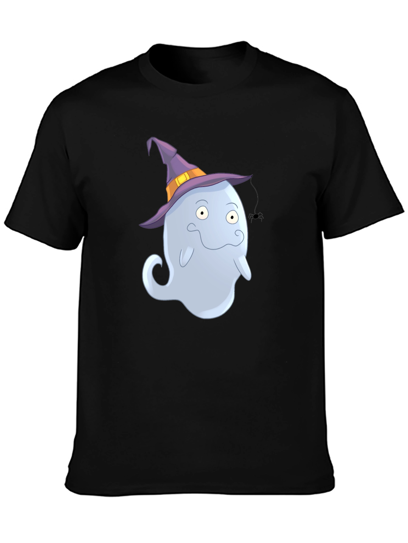 Ghost in Witch Hat Halloween T-Shirt