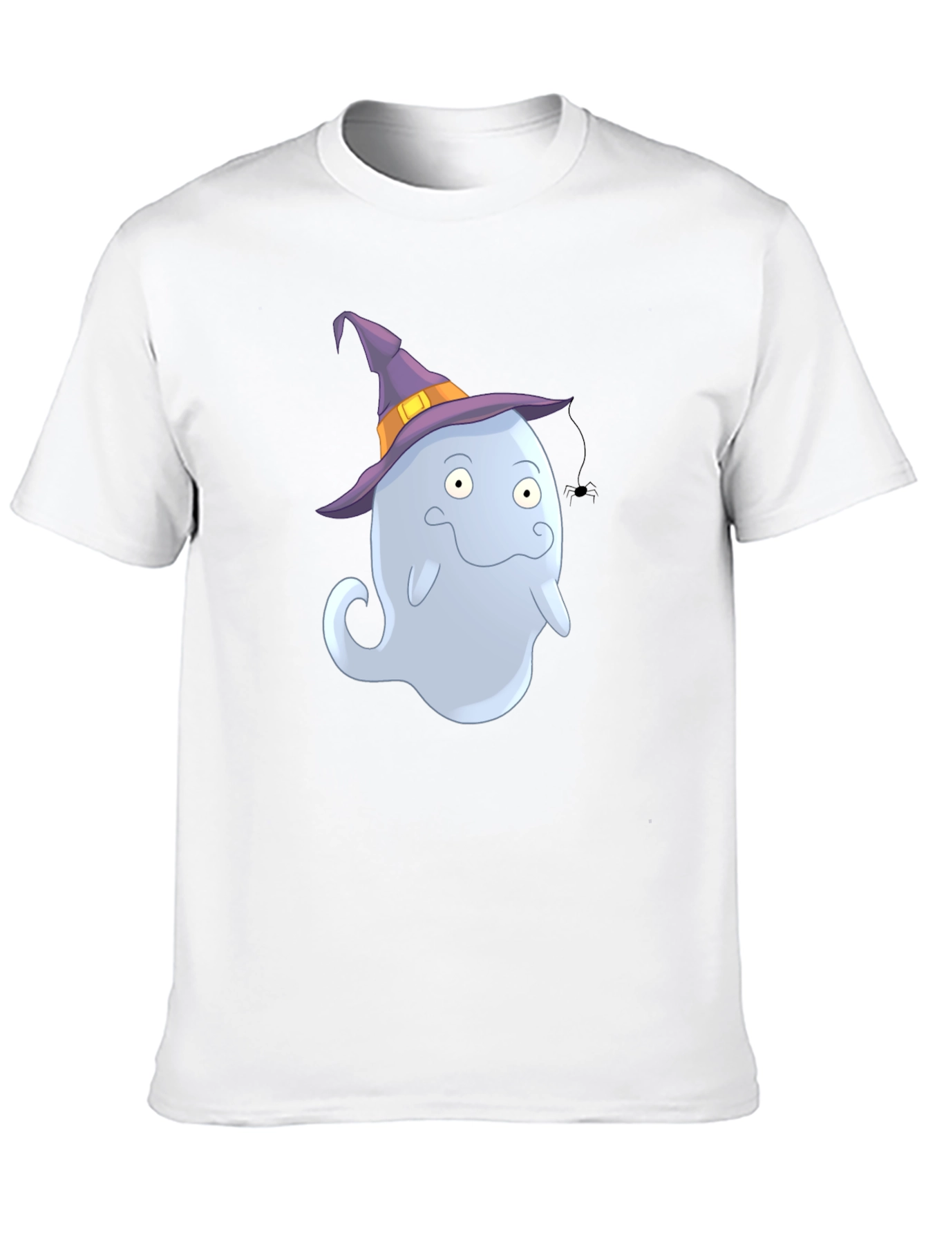 Ghost in Witch Hat Halloween T-Shirt