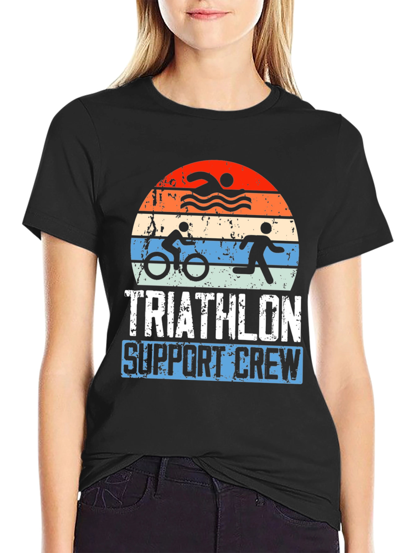 Triathlon Support Crew Graphic Tee