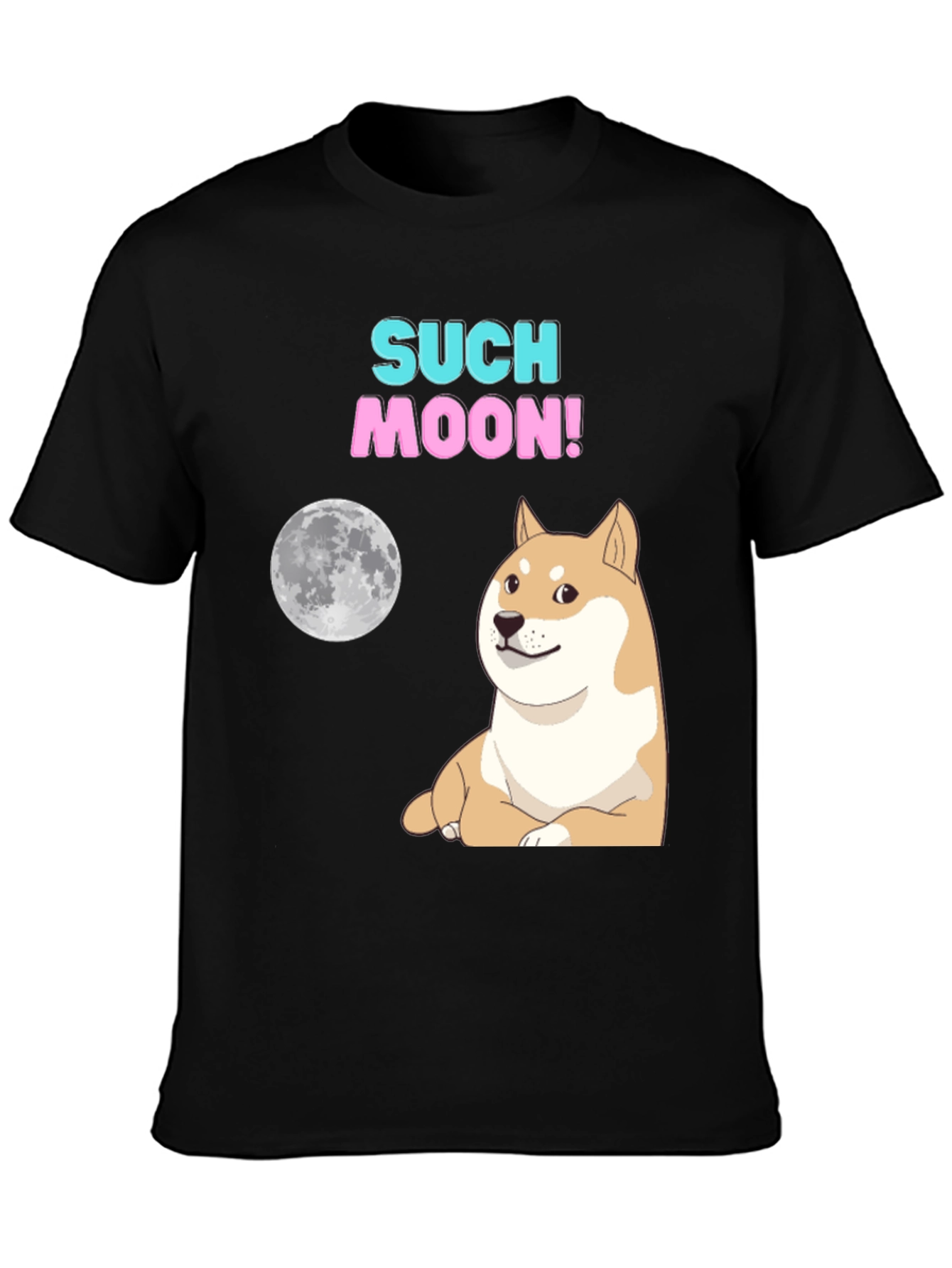 Such Moon! Meme Dog Graphic T-Shirt
