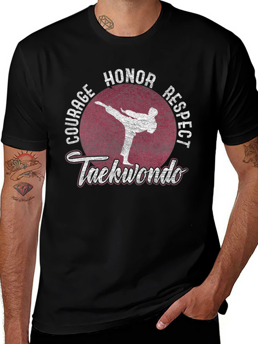 Taekwondo Graphic Tee: Courage Honor Respect