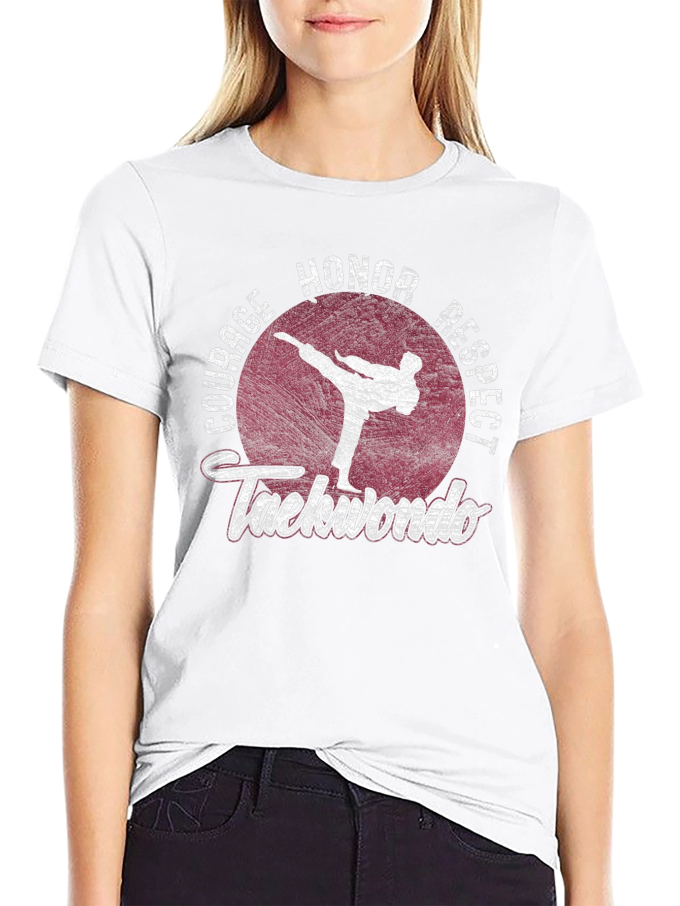 Taekwondo Graphic Tee: Courage Honor Respect