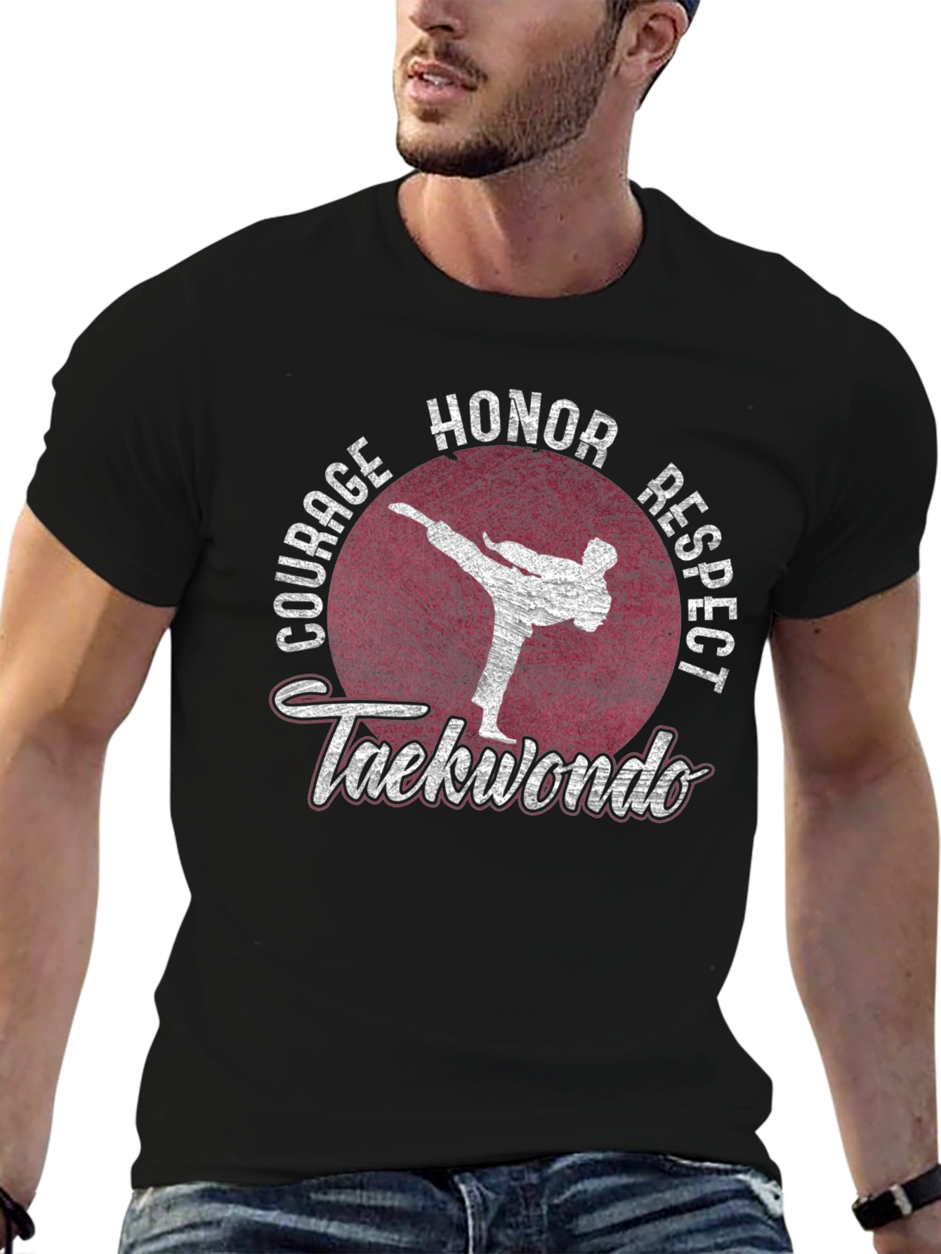 Taekwondo Graphic Tee: Courage Honor Respect