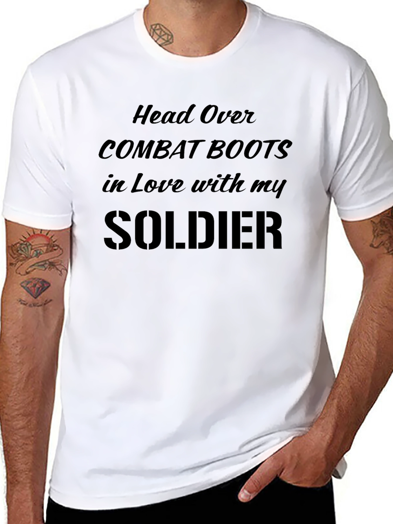 Head Over Combat Boots Soldier T-Shirt