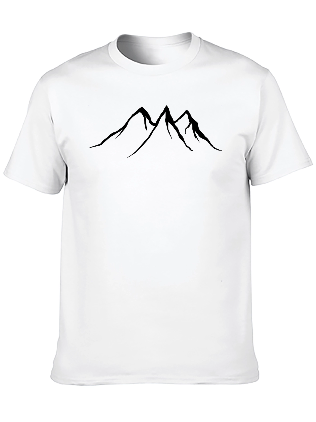 Mountain Peak Graphic Tee - Black
