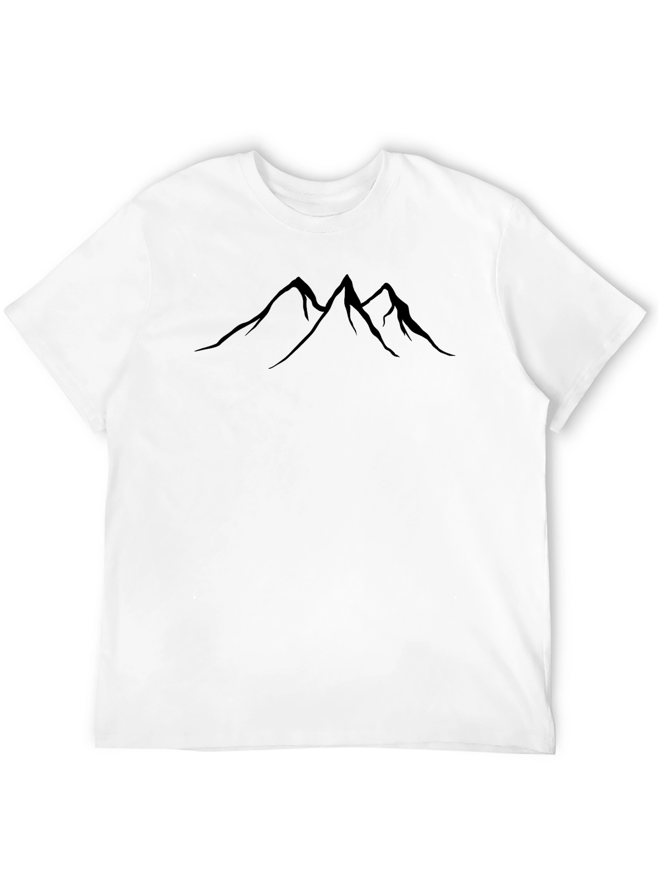Mountain Peak Graphic Tee - Black