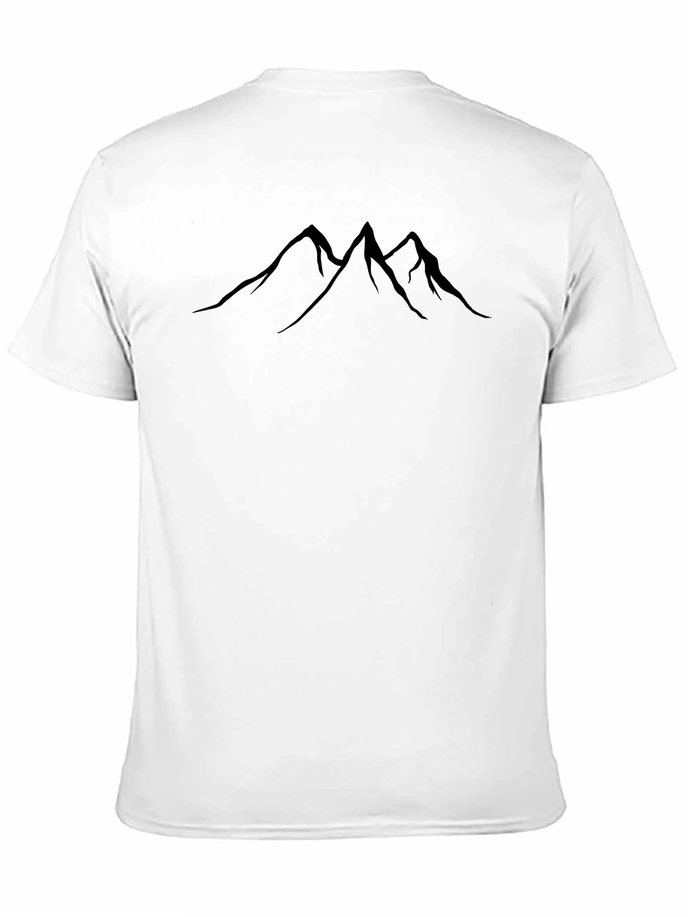 Mountain Peak Graphic Tee - Black